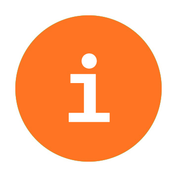 Orangener Kreis aus dem Logo